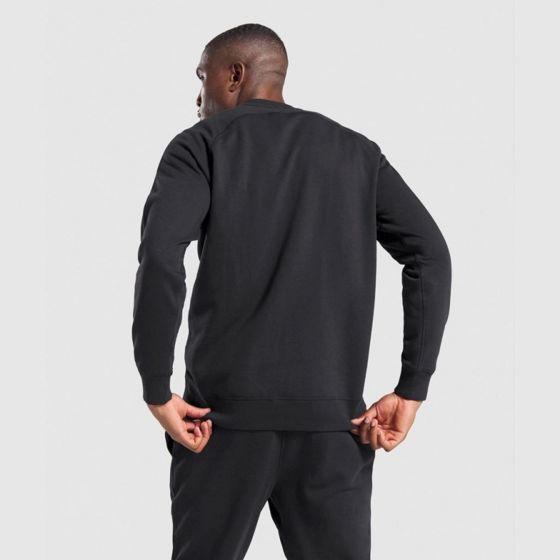 Sudadera Gymshark Crest Negras | 16UZGXDQB