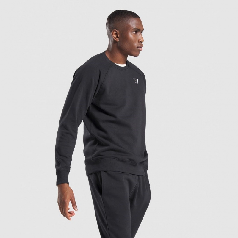 Sudadera Gymshark Crest Negras | 16UZGXDQB
