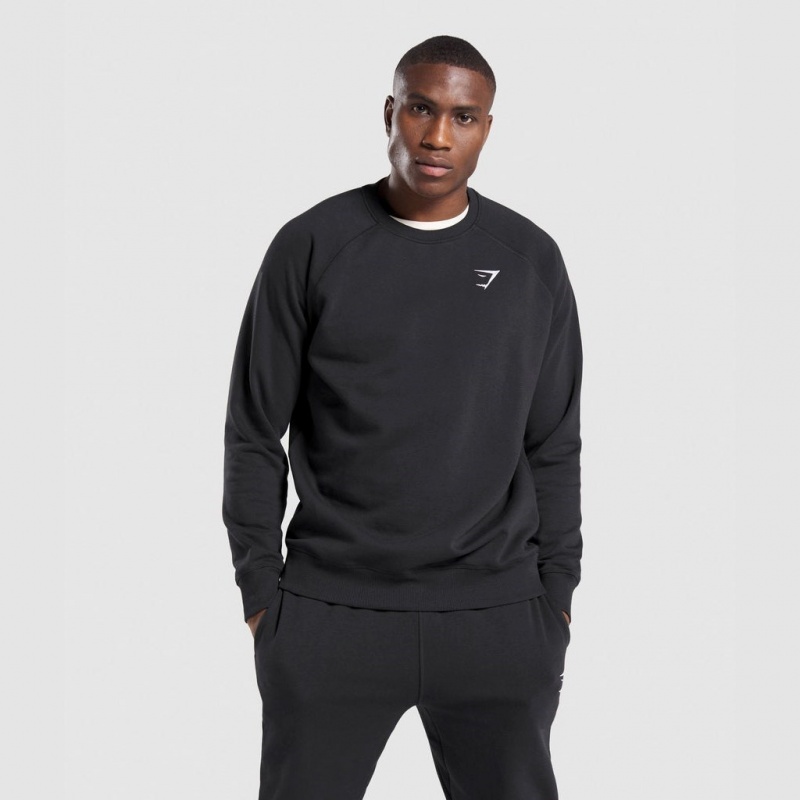 Sudadera Gymshark Crest Negras | 16UZGXDQB