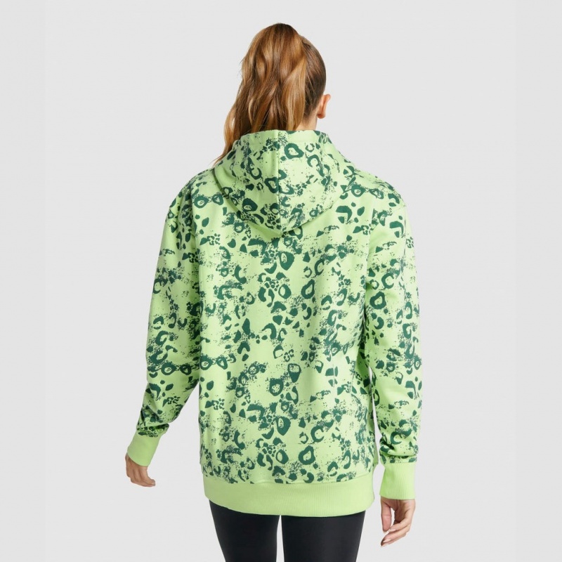 Sudadera con Capucha Gymshark Animal Estampadas Verde Oscuro | 36FHWSAXN