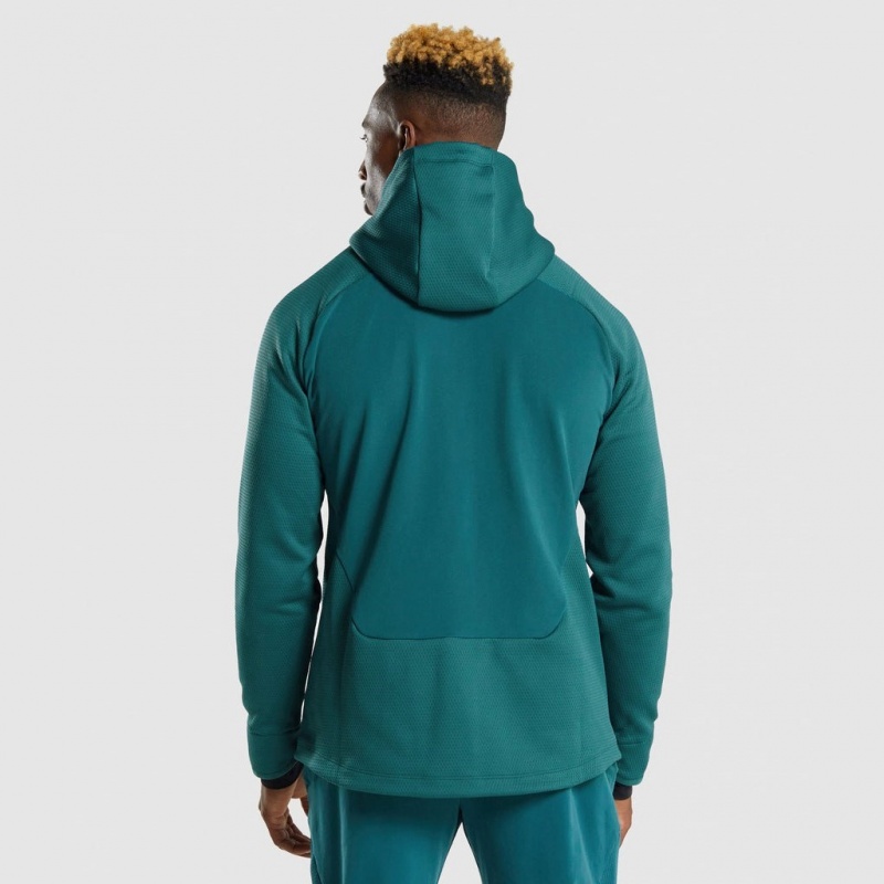 Sudadera con Capucha Gymshark Apex Zip Teal | 41IFZKDVR