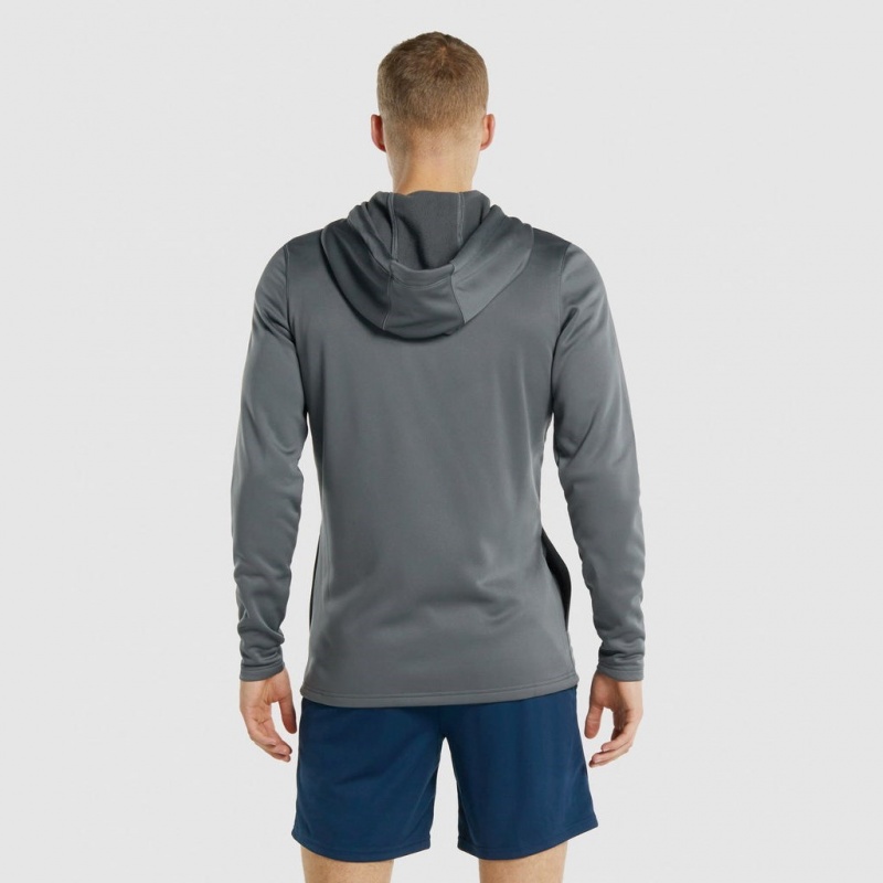 Sudadera con Capucha Gymshark Arrival Zip Up Charcoal | 21YMSVARQ