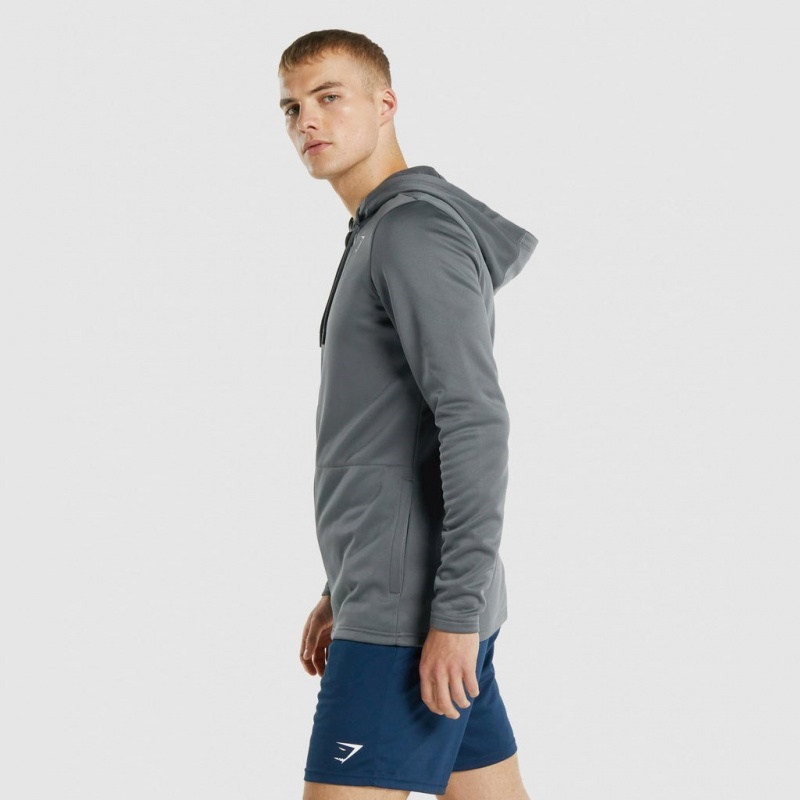Sudadera con Capucha Gymshark Arrival Zip Up Charcoal | 21YMSVARQ