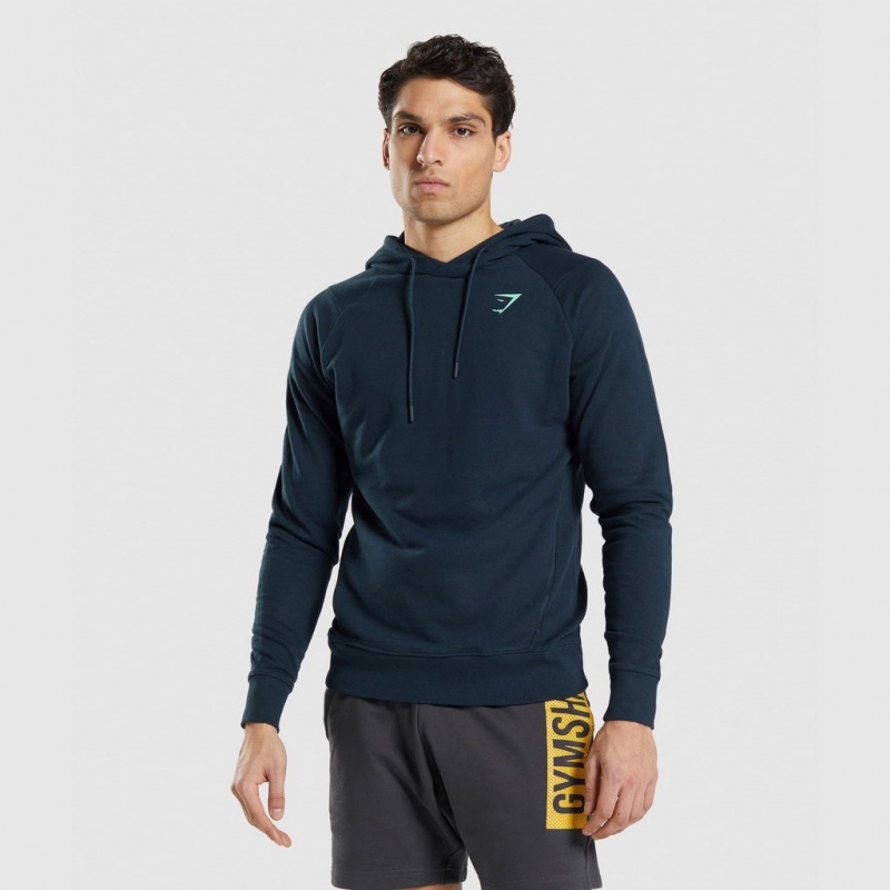 Sudadera con Capucha Gymshark Bold Azul Marino | 74TKQGWYC