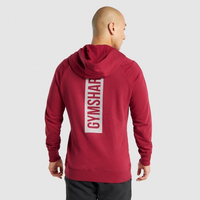 Sudadera con Capucha Gymshark Bold Burdeos | 16BOGENLX