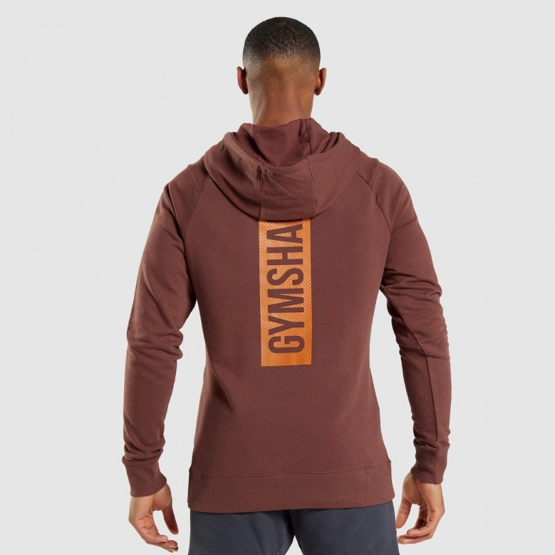 Sudadera con Capucha Gymshark Bold Marrones | 93JKSDFTR