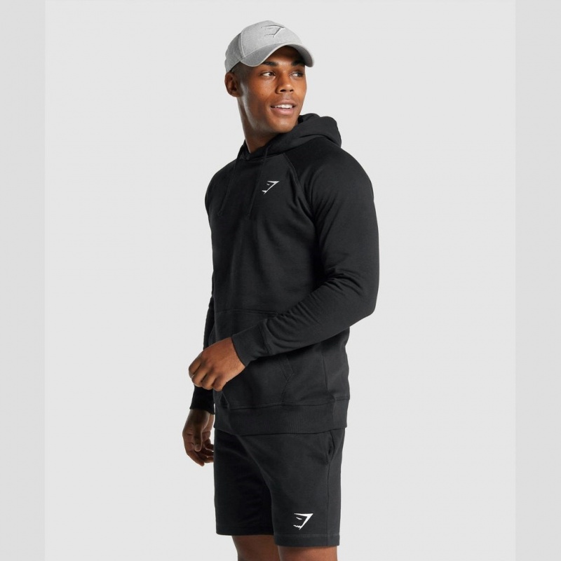 Sudadera con Capucha Gymshark Crest Negras | 20WOUVGFX