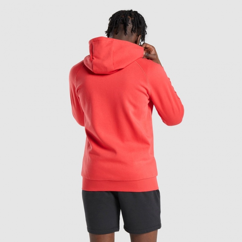 Sudadera con Capucha Gymshark Crest Zip Up Rojas | 83BPRSHNJ