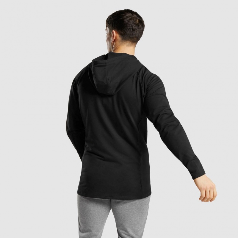 Sudadera con Capucha Gymshark Critical Zip Negras | 65SVLPNBY