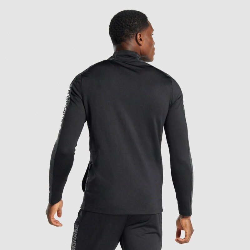 Sudadera con Capucha Gymshark Deporte Full Zip Negras | 40OLJUPMR