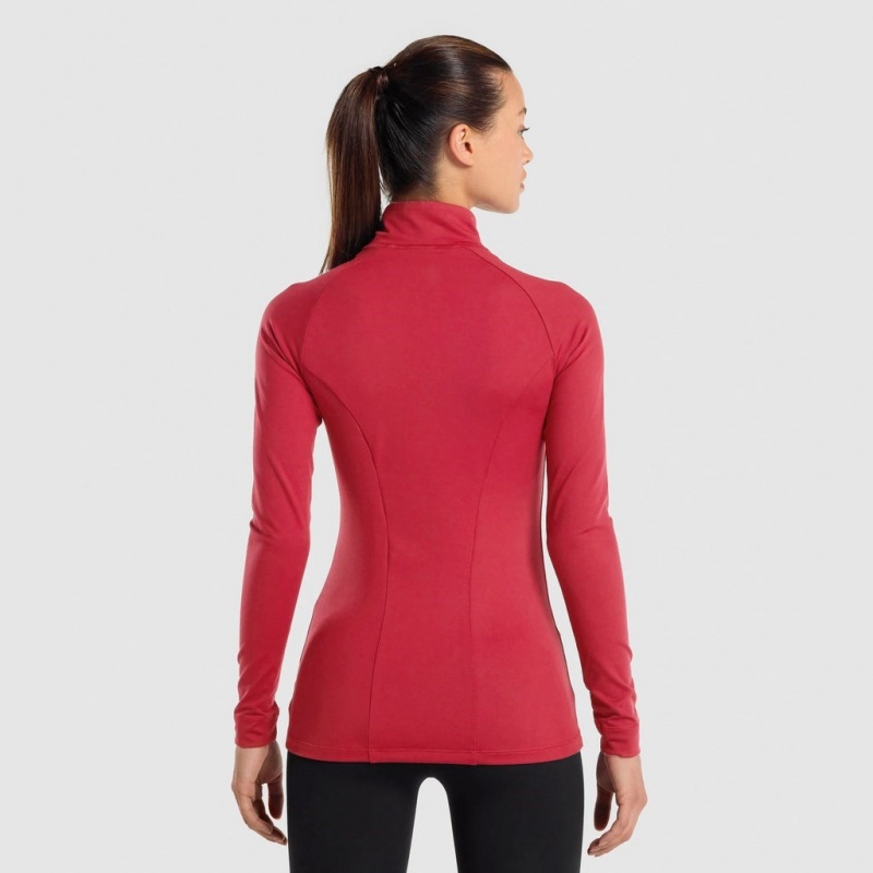 Sudadera con Capucha Gymshark Entrenamiento Zip Up Burdeos | 80FNYVEKU