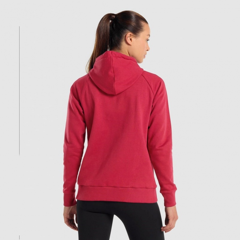 Sudadera con Capucha Gymshark Entrenamiento Zip Up Burdeos | 07ZRWAJXU
