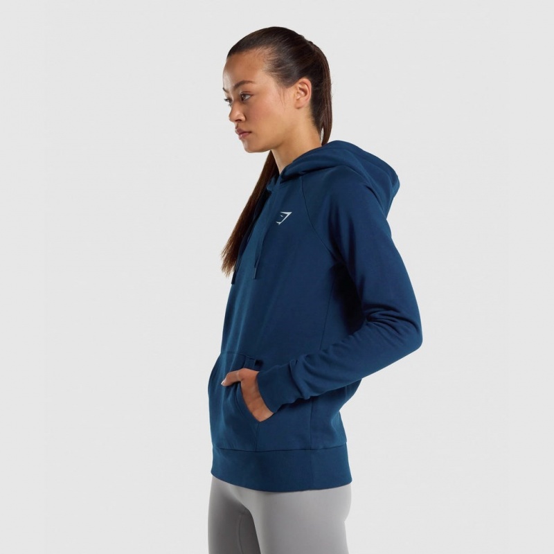 Sudadera con Capucha Gymshark Entrenamiento Azul Marino | 51EMRYDVA