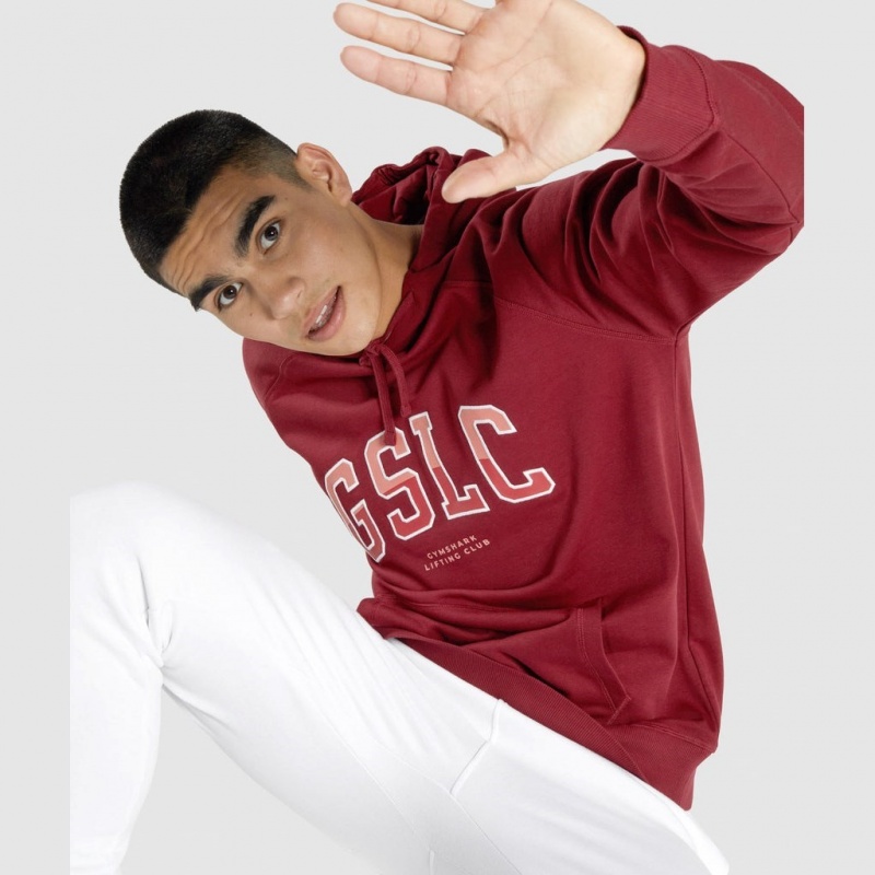 Sudadera con Capucha Gymshark GSLC Collegiate Burdeos | 32SHGFTKX