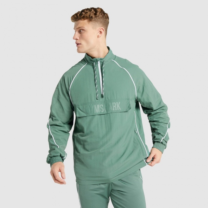 Sudadera con Capucha Gymshark Recess Ligeros Verde | 53VLEZWRP