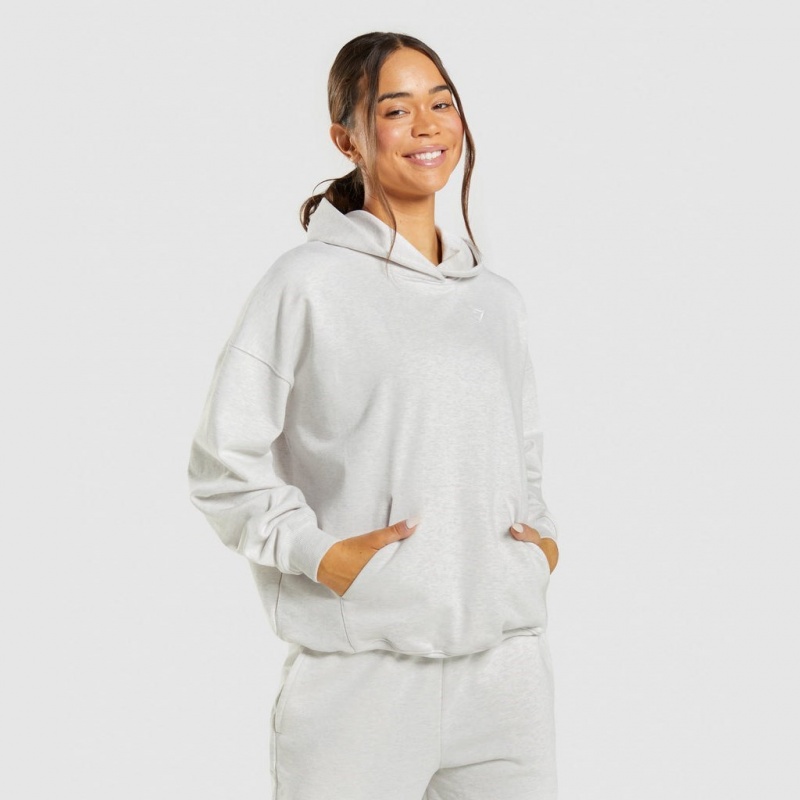 Sudadera con Capucha Gymshark Rest Day Sweats Blancas | 42GPIMBSY