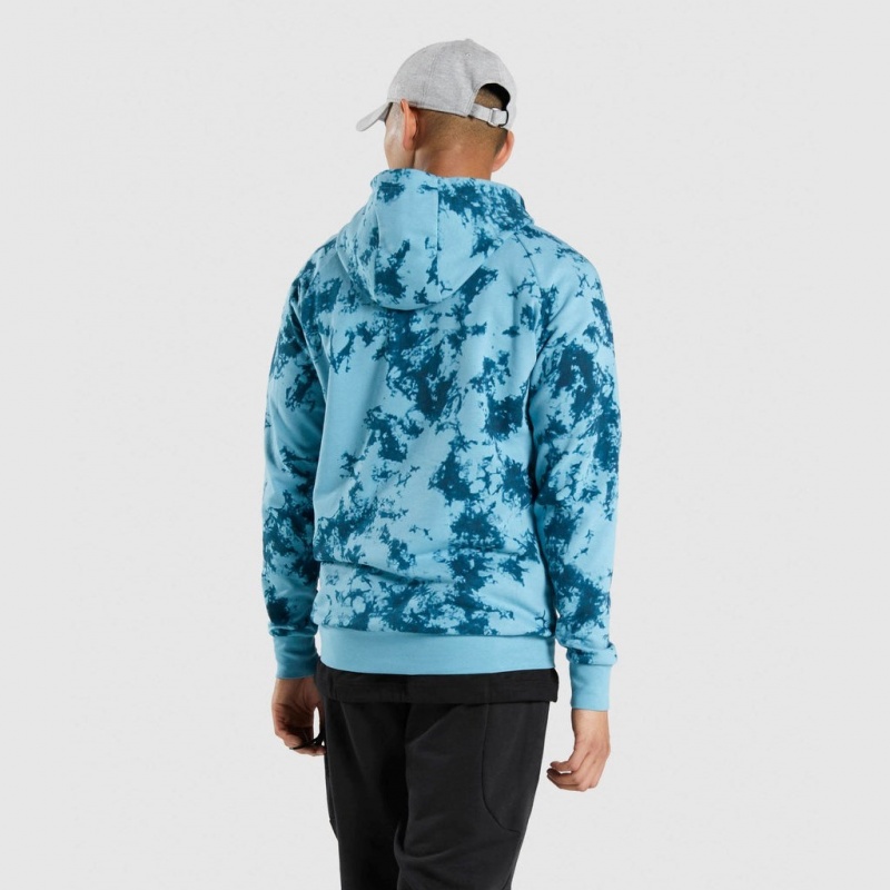 Sudadera con Capucha Gymshark Restore Teal Print | 79VXZOAQF
