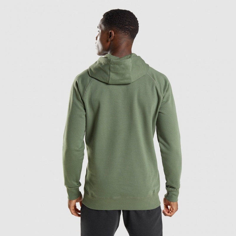 Sudadera con Capucha Gymshark Sharkhead Infill Verde | 10PJTRWKD