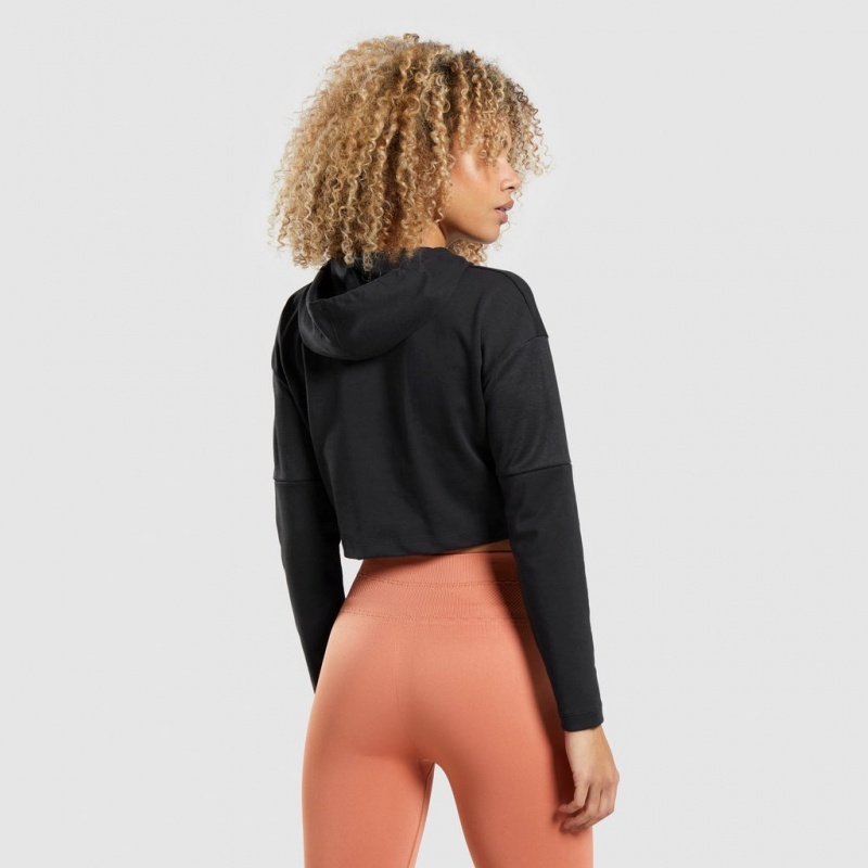 Sudadera con Capucha Gymshark Studio Warm-Up Negras | 27KHNFIPG