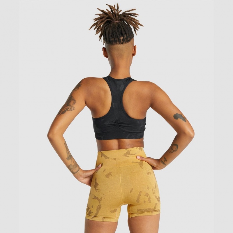 Sujetador Deportivo Gymshark Adapt Camo Seamless Racer Back Savanna | 20SBEWNLY