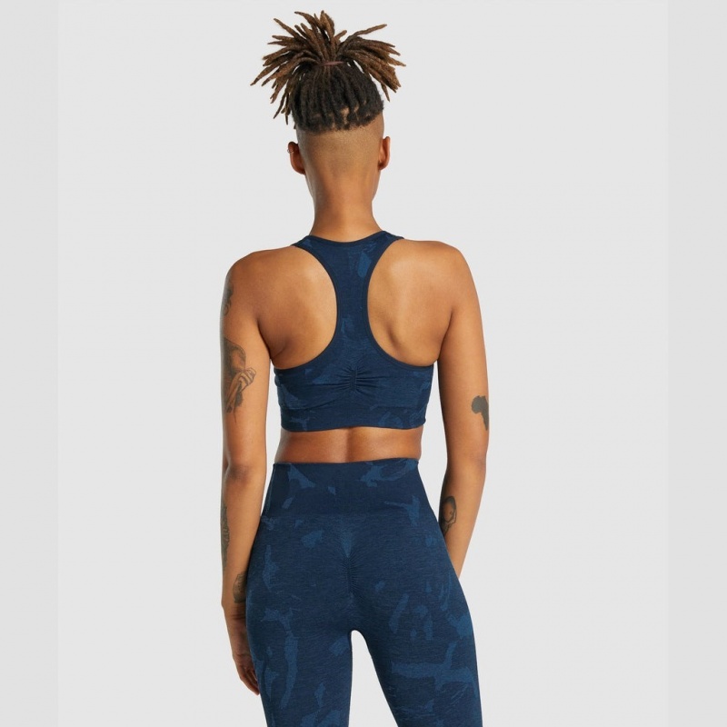 Sujetador Deportivo Gymshark Adapt Camo Seamless Racer Back Savanna | 57AGYDNJM