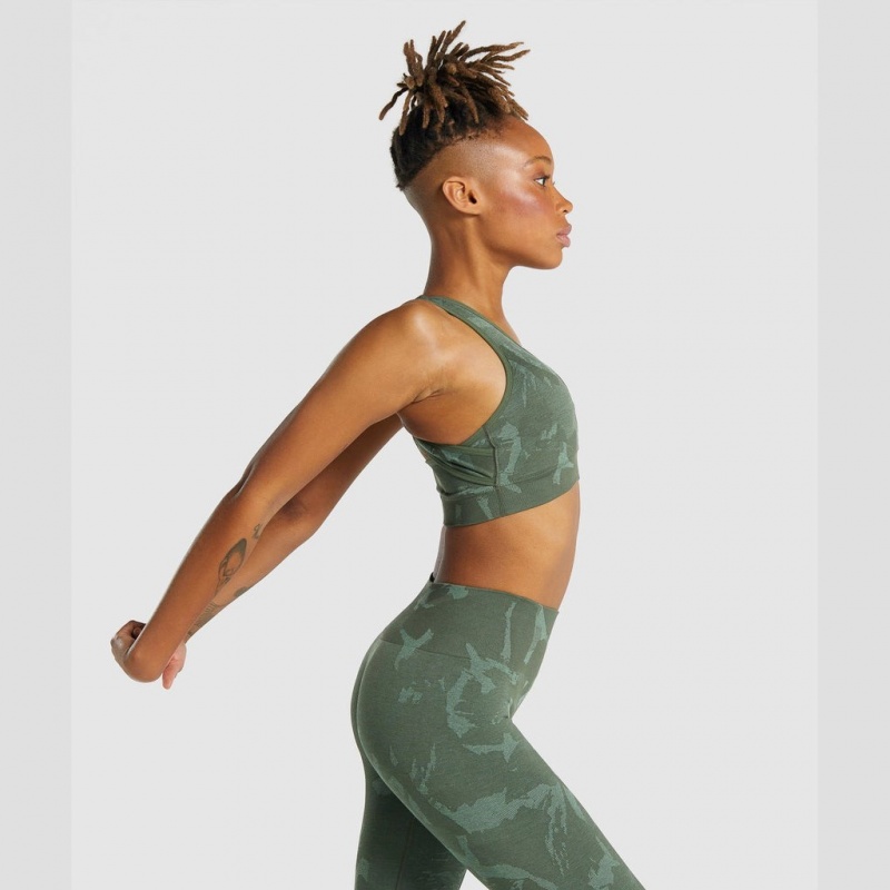 Sujetador Deportivo Gymshark Adapt Camo Seamless Savanna | 78BNFIJWL