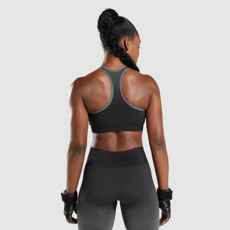 Sujetador Deportivo Gymshark Adapt Ombre Seamless Negras Gris | 92CAVPRST