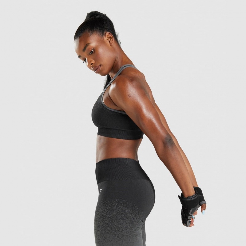 Sujetador Deportivo Gymshark Adapt Ombre Seamless Negras Gris | 92CAVPRST