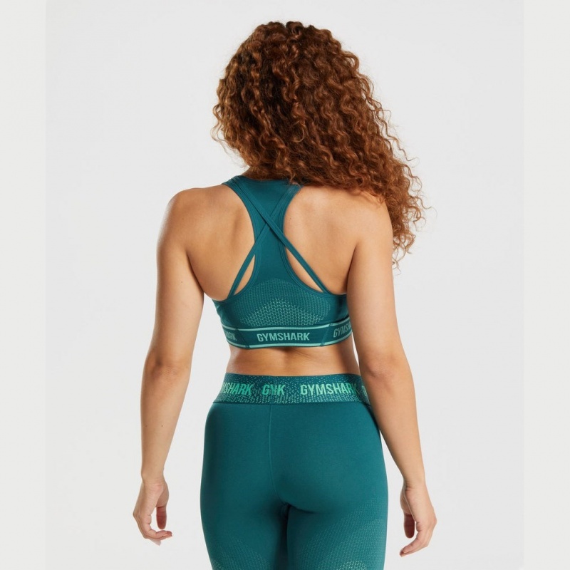 Sujetador Deportivo Gymshark Apex Seamless Teal | 58ESBMOQY