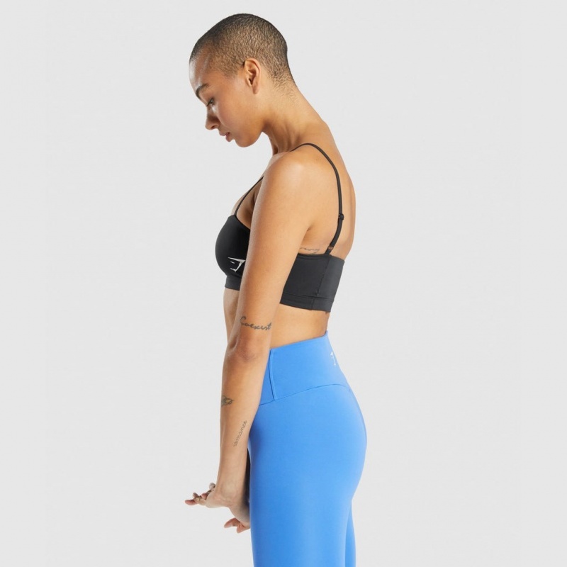 Sujetador Deportivo Gymshark Entrenamiento Bandeau Negras | 20YRSPVGE