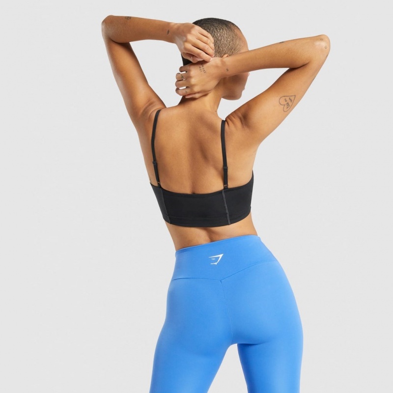 Sujetador Deportivo Gymshark Entrenamiento Bandeau Negras | 20YRSPVGE