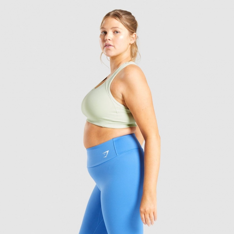 Sujetador Deportivo Gymshark Essential Racer Back Entrenamiento Verde Claro | 46CYMTVXF