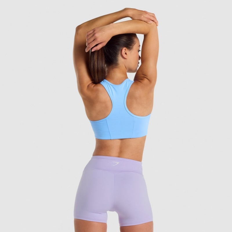 Sujetador Deportivo Gymshark Essential Racer Back Entrenamiento Azules Claro | 83IYUCOVH