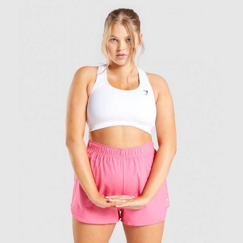 Sujetador Deportivo Gymshark Essential Racer Back Entrenamiento Blancas | 50OYKSTAJ