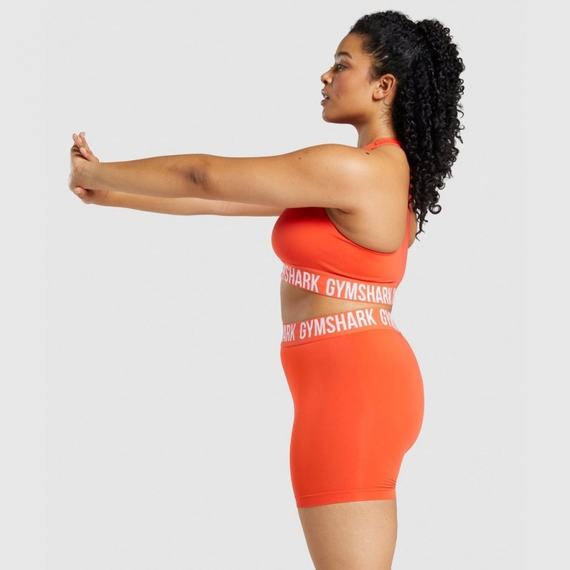 Sujetador Deportivo Gymshark Fit Seamless Naranjas | 01KENRQAM