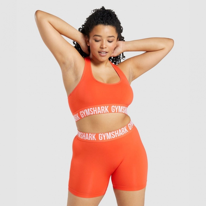 Sujetador Deportivo Gymshark Fit Seamless Naranjas | 01KENRQAM