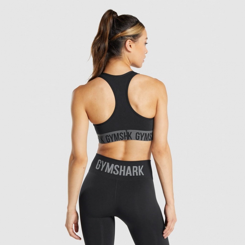 Sujetador Deportivo Gymshark Fit Seamless Negras | 47VZOJUXM
