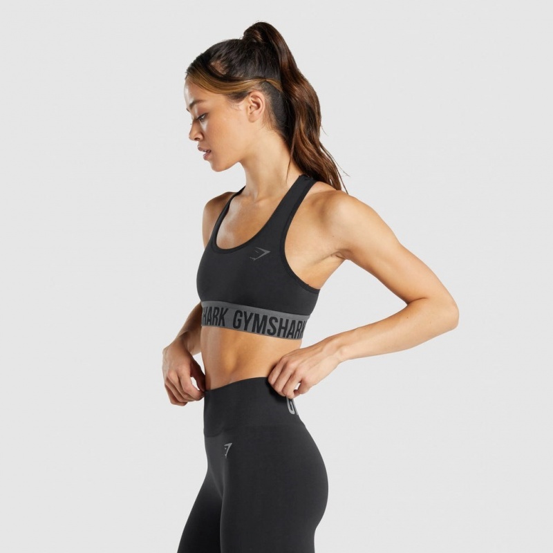 Sujetador Deportivo Gymshark Fit Seamless Negras | 47VZOJUXM