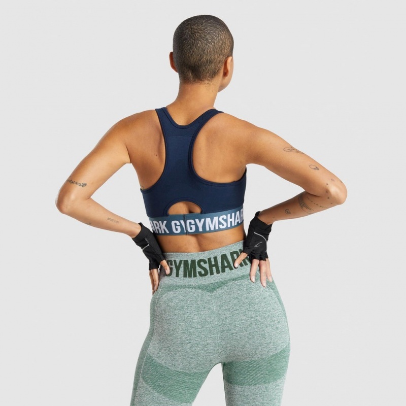 Sujetador Deportivo Gymshark Flex Azul Marino | 05ZCLJVSA