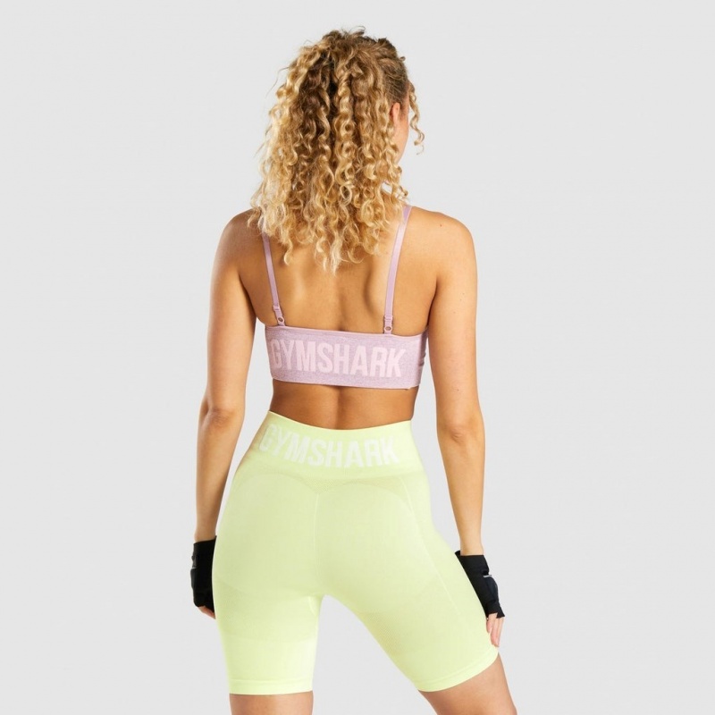 Sujetador Deportivo Gymshark Flex Tiras Moradas Claro | 17FJDLWVS