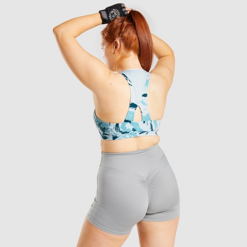 Sujetador Deportivo Gymshark GS Power Azules Claro | 79JASHYMO