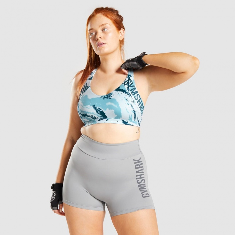 Sujetador Deportivo Gymshark GS Power Azules Claro | 79JASHYMO