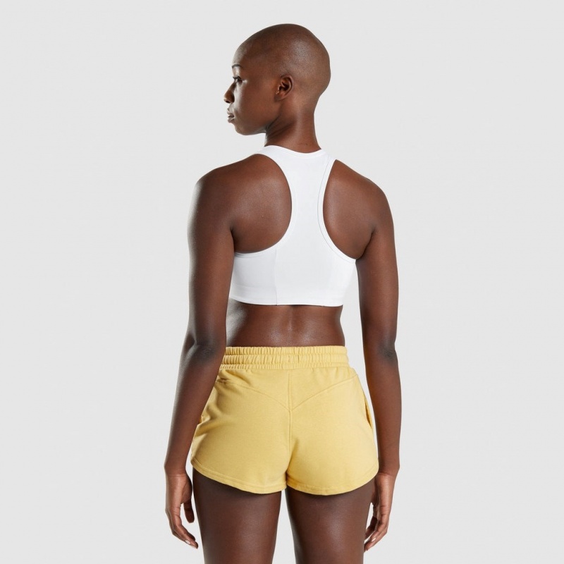 Sujetador Deportivo Gymshark Legacy Estampadas Blancas | 86BEWFUYI