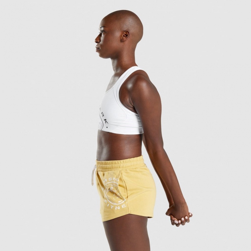 Sujetador Deportivo Gymshark Legacy Estampadas Blancas | 86BEWFUYI