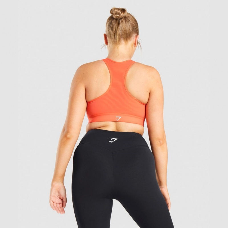 Sujetador Deportivo Gymshark Ligeros High Support Entrenamiento Naranjas | 32WJMQTBK