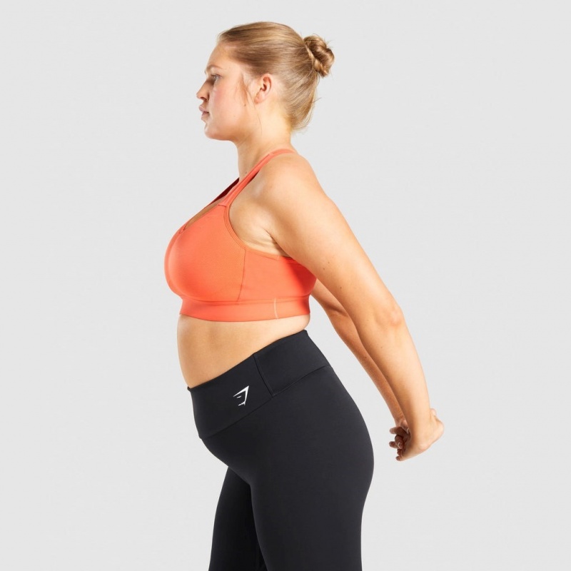 Sujetador Deportivo Gymshark Ligeros High Support Entrenamiento Naranjas | 32WJMQTBK