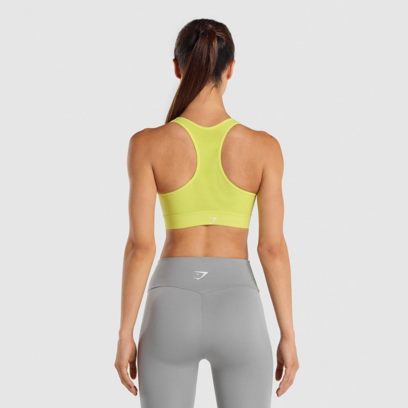 Sujetador Deportivo Gymshark Ligeros High Support Entrenamiento Amarillo | 61HDLOZJX