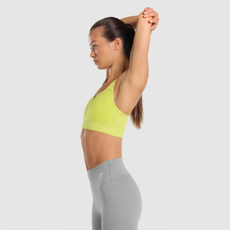 Sujetador Deportivo Gymshark Ligeros High Support Entrenamiento Amarillo | 61HDLOZJX