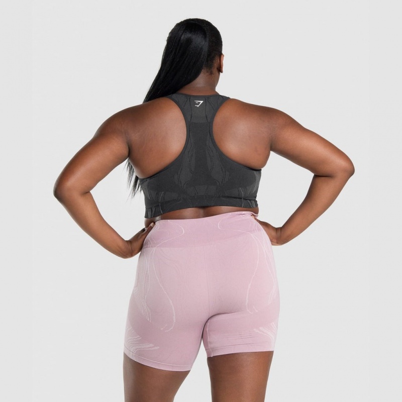 Sujetador Deportivo Gymshark Mercury Seamless Negras | 84WGHVDAL