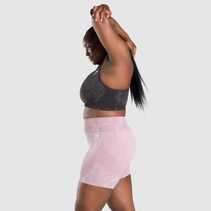 Sujetador Deportivo Gymshark Mercury Seamless Negras | 84WGHVDAL